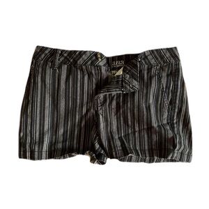 Pinstripe Low Rise Shorts